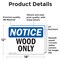 Signmission Wood Only, 18 in W x Rectangle, Vinyl Decal OS-2PACK-NS-D-1218-L-19066 - alternate 6